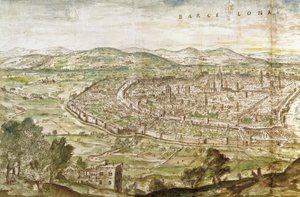 Utsikt over Barcelona, 1563