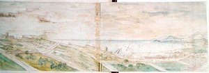 Utsikt over Tarragona av Anthonis van den Wyngaerde