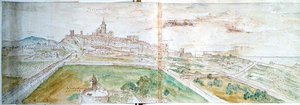 Utsikt over Tarragona av Anthonis van den Wyngaerde