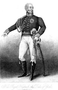 Hans kongelige høyhet hertugen av York, 1800-tallet.