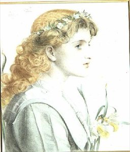 mai 1902 (farget blyant) (en av 4) av Anthony Frederick Augustus Sandys