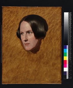 Fru Sandys, kunstnerens mor, sent på 1840-tallet av Anthony Frederick Augustus Sandys