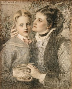 Fru Tom Chappell og sønn av Anthony Frederick Augustus Sandys