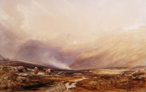 Snowdon av Anthony Vandyke Copley Fielding