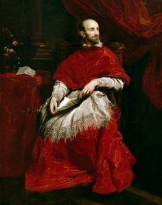 Kardinal Bentivoglio (olje på lerret) av Anthony van (after) Dyck