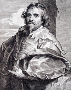 Daniel Mytens (ca. 1590-c.1647), gravert av Paulus Pontius (1603-58) (gravering) av Anthony van (after) Dyck