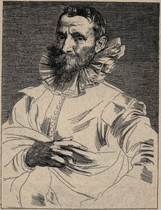 Jan Brueghel den eldre (eller Ain, kjent som Brueghel de Velours) (1568-1625) - Jan Brueghel den eldre - gravering etter Anthony van Dyck av Anthony van (after) Dyck