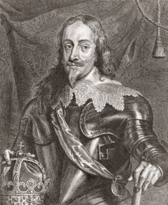 Kong Charles I, konge av England, Skottland og Irland. av Anthony van (after) Dyck