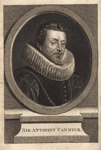 Sir Anthony van Dyck (1599-1641) (gravering) av Anthony van (after) Dyck