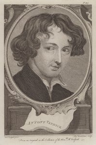 Sir Anthony van Dyck , flamsk kunstner aktiv i England (gravering) av Anthony van (after) Dyck