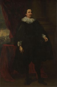 Portrett av et mannlig medlem av Van der Borcht-familien av Anthony van Dyck (follower of)