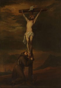 St Francis som klager ved foten av korset av Anthony van Dyck (possibly copy after)