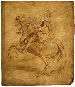 En mann som rir på en hest, ca. 1630. av Anthony van Dyck