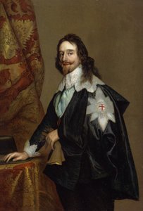 Charles I (chromolitho) av Anthony van Dyck