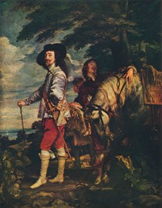 Charles I at the Hunt, c1635 av Anthony van Dyck