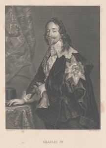 Charles I, gravert av A.H. Payne av Anthony van Dyck