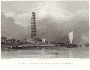 Kinesisk pagode mellom Canton og Whampoa av Anthony van Dyck