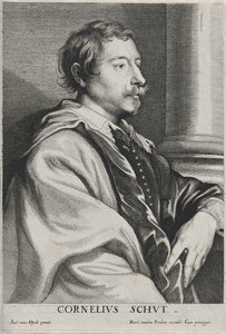 Cornelius Schut, uten dato (radering på lagt papir med gravering) av Anthony van Dyck