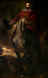 Ridesportrett av maleren Cornelis de Wael (olje på lerret) av Anthony van Dyck