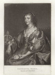 Henrietta Maria av Anthony van Dyck