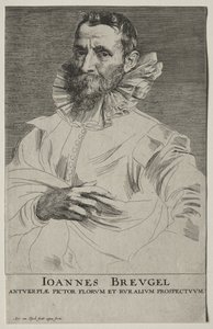 Portrett av Jan Brueghel av Anthony van Dyck