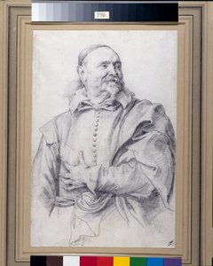Jan Snellincx (svart kritt på hvitt papir) av Anthony van Dyck