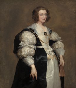 Dame med vifte, ca. 1628