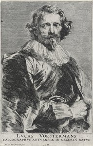 Lucas Vosterman, 1628-1632 (etsing på lagt papir med gravering) av Anthony van Dyck