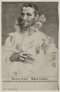 Portrett av Jan Brueghel av Anthony van Dyck