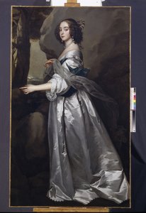 Portrett av Lady Frances Cranfield, Lady Buckhurst, senere grevinne av Dorset, ca. 1637-50 (olje på lerret) av Anthony van Dyck
