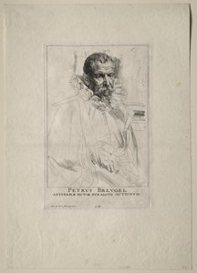 Portrett av Pieter Bruegel. av Anthony van Dyck