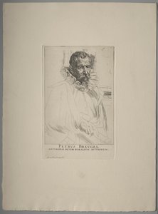 Portrett av Pieter Brueghel av Anthony van Dyck