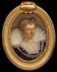 Portrett av dronning Mary av Medicis (Maria de Medici) (1573-1642) Maleri av Antoon Van Dyck (1599-1641) Chantilly fra 1600-tallet, Musee Conde av Anthony van Dyck