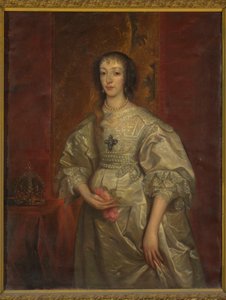 Portrett av Henrietta Maria (1609-1699), dronning av England av Anthony van Dyck