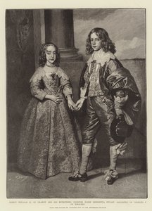 Prins William II av Orange og hans forlovede, prinsesse Marie Henrietta Stuart, datter av Charles I av England av Anthony van Dyck