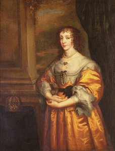 Dronning Henrietta Maria, ca. 1633 av Anthony van Dyck
