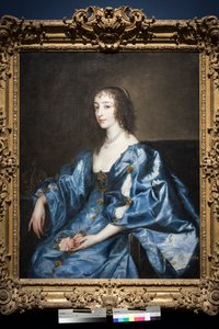 Dronning Henrietta Maria av England, ca. 1636-38 (olje på lerret) av Anthony van Dyck