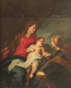 Det mystiske ekteskapet til St. Katarina av Alexandria av Anthony van Dyck