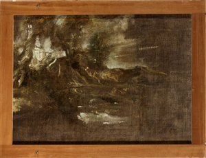 Skogkledd landskap av Anthony van Dyck
