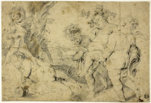 Unge Bacchus og ledsagere av Anthony van Dyck