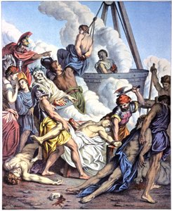 Macchabees martyrium, midten av 1800-tallet (illustrasjon) av Antoine (after) Dieu