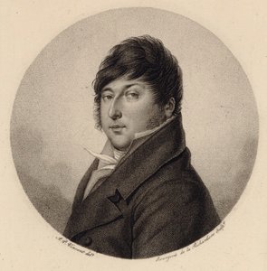 Portrett av komponisten Rodolphe Kreutzer 1766-1831. av Antoine Achille Bourgeois de La Richardiere