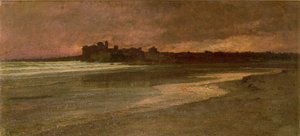 Nettuno, Kveld på stranden av Antoine Auguste Ernest Herbert or Hebert