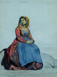 Kvinne fra Procida, sittende