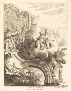 Amor kronet, 1736. av Antoine Aveline
