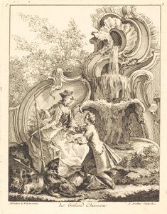 The Galand Chasseur, 1736. av Antoine Aveline