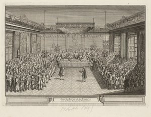 Utstillingsbankett i Corner Parade Hall i Dresden Palace 3. september 1719 av Antoine Aveline