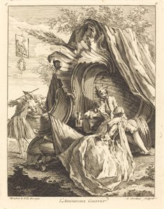 The Warrior Lover, 1736. av Antoine Aveline