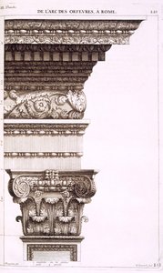 Gull- og sølvsmedbuen, Roma, 1682 av Antoine Babuty Desgodets