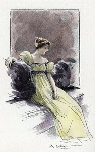 Portrett av Josephine de Beauharnais (1763-1814) på tidspunktet for hans møte med Napoleon Bonaparte (1769-1821) rundt 1795 (Portrett av Josephine de Beauharnais like før hennes ekteskap med Napoleon Bonaparte
